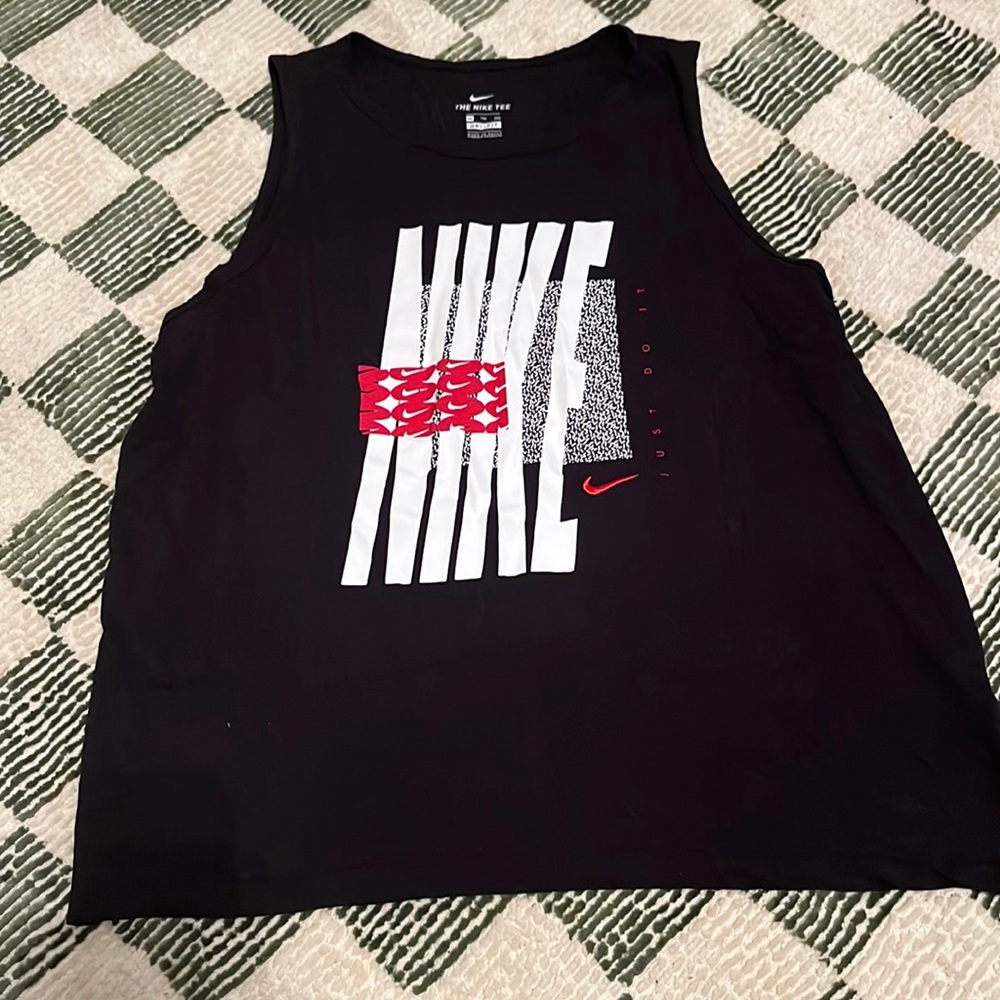 Nike Dri-Fit Men's Black Running Tank Top - Picture 2 of 4